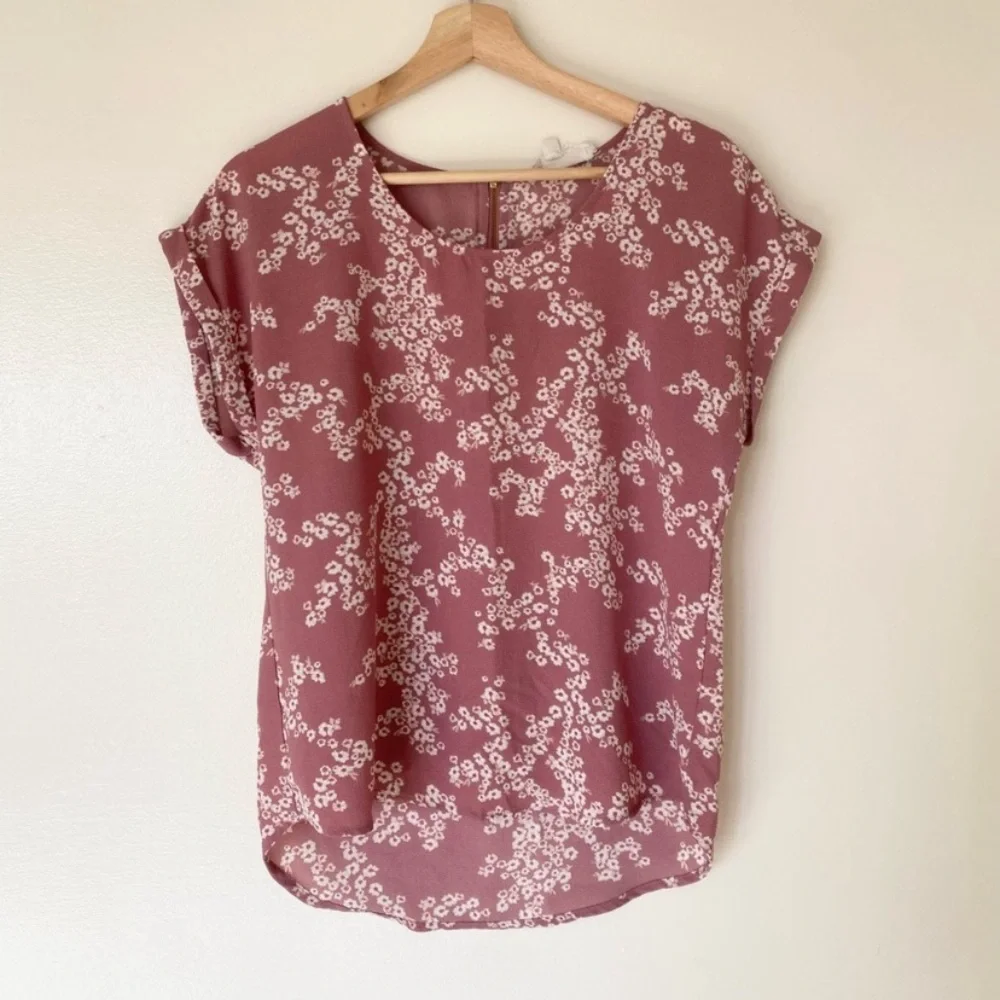 Hippie Rose • Pink Floral Blouse - Picture 1 of 3